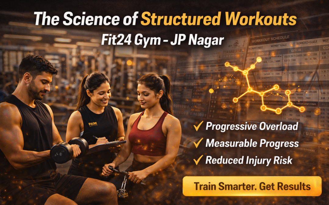 The Science of Structured Workouts: Why Random Training Fails at Fit24 Gym in JP Nagar